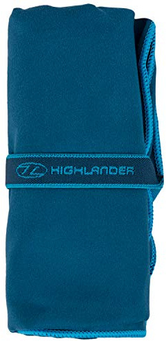Highlander Microfibre Quick Dry Towel with Carry Bag A Great Range of Ultra Soft and Absorbant Towels Ideal for Camping, Swimming, Hiking, Sports and Holidays (Navy Blue, XL)