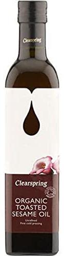 Clearspring Organic Toasted Sesame Oil 500ml x 5 (Pack of 5)