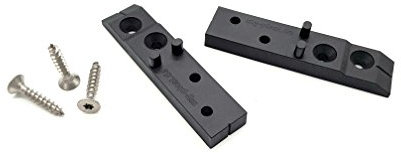 My Plast Terrassen-Abstandhalter – unsichtbarer 4 mm Distanzhalter inkl. V2A Schrauben für Holz UK, 4 mm, 50 Stück Halter, 200 Stück Schrauben - 1 VPE HOLZ