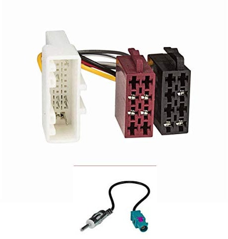 tomzz Audio 7045-003 Juego de Montaje de Conectores de Radio Compatible con Renault Twingo III a Partir de 2015 Smart FourTwo a Partir de 2015 a la Norma ISO de 16 Pines