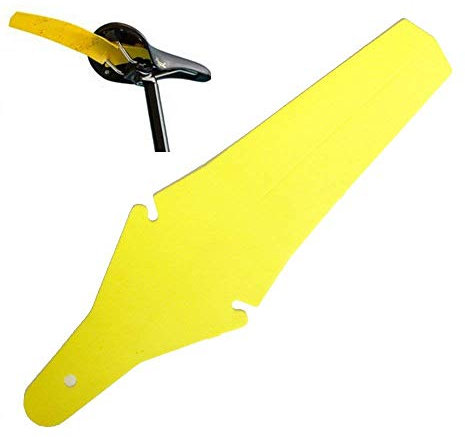 BlueSunshine Fahrrad-Schutzblech, zusammenklappbar, für Rennräder, Mountainbike, Fahrrad, Reifen, Hinterrad, Fahrrad-Zubehör, gelb