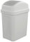 Hokky Badezimmer Klein Mülleimer Trash Can mit Schwingdeckel, 7 Liter Abfalleimer (Grau)