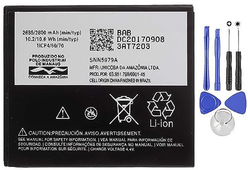 BATTERIA COMPATIBILE CON MOTOROLA MOTO E3, MOTO G4, PLAY MOTO G5, GK40 AD ALTA CAPACITÀ 2800MAH CON KIT SMONTAGGIO INCLUSO