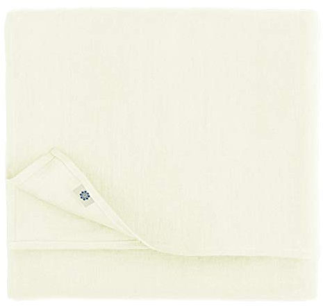 Linen & Cotton Tischdecke Stoff Tischtuch Tischwäsche Hygge - 100% Leinen, Weiß/Weiss (80 x 80 cm) Mitteldecke Klein Quadratisch für Home Küche Couchtisch Tuch Dekoration Cafe