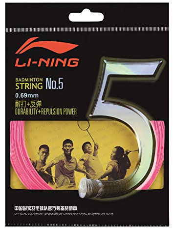 LI-NING NO.5 Badmintonaite 10m Set Pink - AXJJ006-C