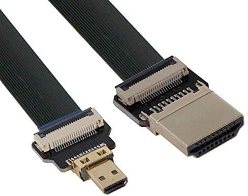 CY HDMI to Micro HDMI Cable CYFPV HDMI Male to Micro HDMI Male Extension FPC Flat Cable 1080P for FPV HDTV Multicopter Aerial Photography