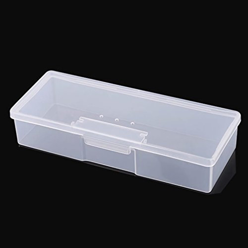 S-TROUBLE New Transparent Empty Nail Storage Box Manicure Tools Organizer Case Holder