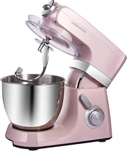 GAOLIGUO Stand Mixer 7L, 1500W 8 Speed Electric Kitchen Mixer Multifunctional Food Processor Blender with Dough Hook, Whisk & Beater Dough Blender,Pink