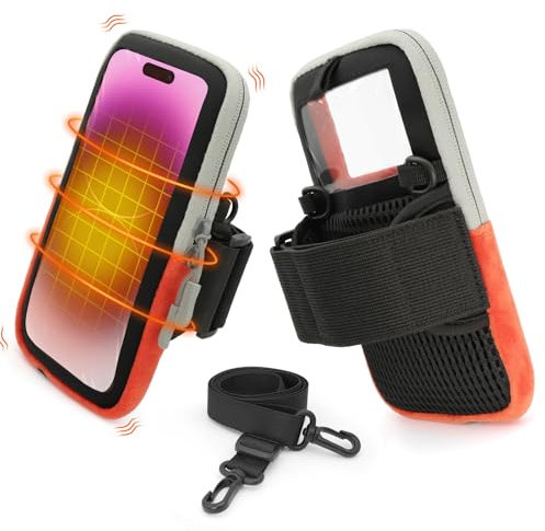 SenMore Thermische Handyhülle Kompatibel mit iPhone, Huawei, Xiaomi, Samsung Kältebeständigkeit, Batterielebensdauer verlängern, wasserdicht Multifunctional Smartphone Schutzhülle