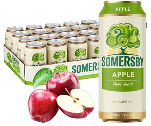 Somersby Apfel in der 500 ml Dose, eine wahre Erfrischung als 8,12 und 24 Dosen erhältlich (12)