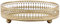 Jcevium Golden Iron Schmuck Aufbewahrungs Tablett Glasspiegel Makeup Manager Desktop Kosmetisches Dessert Dekorative Anzeige Ablage 17.5Cm