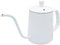 Dianoo Pour Over Kaffeekanne, 350 ml, exquisiter Edelstahlkessel zum Übertropfen mit langem schmalem Ausguss, Schwanenhals, Kaffeekanne für Zuhause und Büro – Weiß