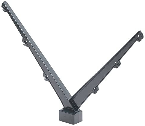 Y-Pfosten Abwicklung für Stacheldraht für 60x40mm Zaunpfosten RAL 7016