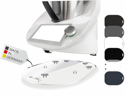 Premium Gleitbrett für den Thermomix - TM5, TM6 & TM31 - Hochwertiger Gleiter aus Premium Acrylglas - MADE IN GERMANY (Transparent)