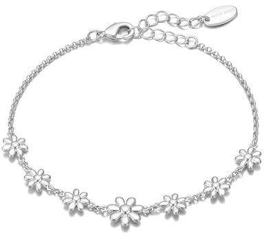 Philip Jones Bracelet Marguerite plaqué Argent