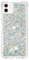 HOUSON Glitzer Hülle kompatibel mit Apple iPhone 12/12 Pro, Glitzer Flüssig Treibsand Transparent Silikon Case Silber