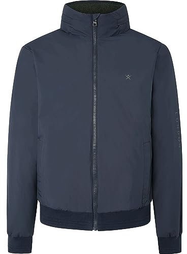 Hackett London Herren Heritage Windbreaker Jacke, blau (Marineblau), S