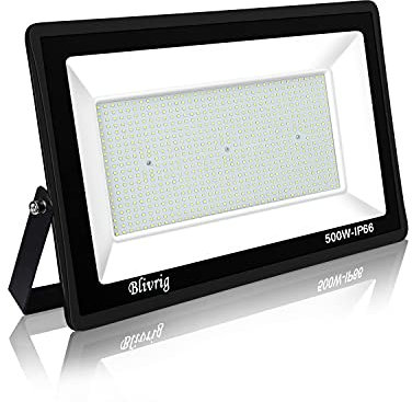 Jefedana led strahler außen 500W Superhell Außenstrahler,3000K Warmweiß IP66 Wasserdicht LED Fluter 50000LM Flutlicht led aussenstrahler LED Außenstrahler