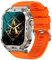 GaWear 1.96 Smart Watch Uomo 320 * 386HD Militari Smart Watch Tracker di attività con Chiamate Bluetooth, 120+ modalità Sport, Cardiofrequenzimetro, SpO2, Notifiche WhatsApp per Android iOS（Argento）