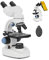 Microscopio Composto binoculare, microscopio Biologico Professionale per Studenti e Adulti, ingrandimento 40X-1000X, può Essere collegato al Telefono Cellulare, Illuminazione a LED, Doppi