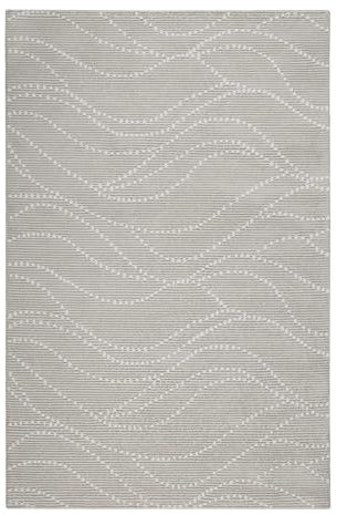 Wecon Home Nachhaltiger Esprit Kurzflorteppich in modernem Design für Wohnzimmer und Schlafzimmer aus 100% recyceltem Material - Selena (80 x 150 cm, beige)