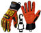 Seibertron High-Vis SDX2 Resistant Reducing Anti-Impact Mechanics Heavy Duty Safety Rescue Gloves CE EN388 4232 S mit 1 schwarzen Handschuhclip