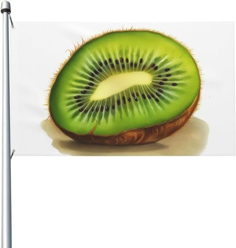 Kiwi Neige Animal Ours Polaire Drapeau 3x5 Pieds Drapeau Extérieur Bannière Vacances Jardin Drapeau Bienvenue Cour Bannières Maison Jardin Cour Pelouse Décor Drapeaux Intérieur Extérieur Impression Do