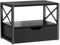 IBUYKE 2 Tier Desktop-Drucker Stand, Mehrzweck-Schreibtisch-Organizer, hölzerne Drucker Stand mit Schublade Lagerung für Ordner, Bücher, für Faxgerät, Scanner, Home Office, schwarz TLJ006B