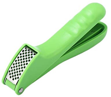 Garlic Press, Garlic Press, Manual Garlic Press, Kitchen Aid, Chopper, Garlic Chopper (Green, 17 * 5.5 * 2.2 cm)