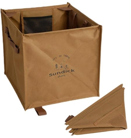Garden Waste Bag, Camping Bin, Outdoor Square Folding Bin - 600D Oxford Fabric Recycling Bin for Lawn, Garden, Yard and Patio