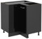 Vicco Eckschrank R-Line, Schwarz Hochglanz/Anthrazit, 75.6 cm, AP Eiche