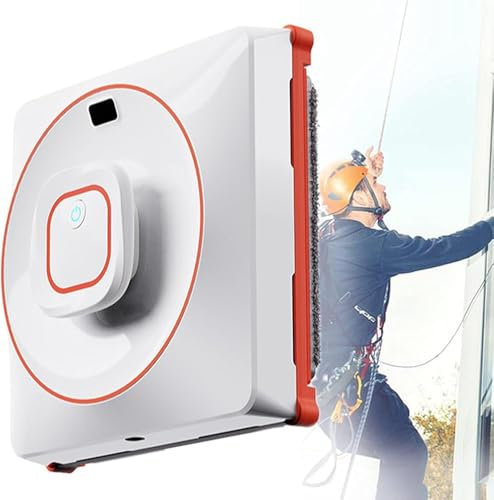 LBLFEBD 2500pa Automatic Water Spray Robot Window Cleaner,Robot Window Cleaner,Smart Glass Cleaning Robotic,Remote/70ml Water Tank/3 Mode