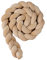 Hovoto Bettschlange Geflochten, Bettschlange, Kantenschutz Bettumrandung Knotenkissen, Seitenschläferkissen, Bettschlange Baby, Zierkissen Stillkissen, beige,3m