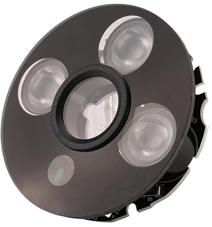 dissot 3 Array IR LED Strahler Infrarot 3X IR LED-Platine Fuer CCTV-Kameras Nachtsicht (53mm Durchmesser)