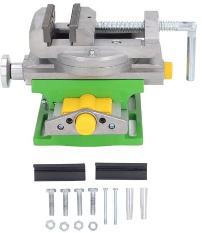 Kreuzschlitten-Bohrschraubstock, Horizontal, Präzises Fräsen, Bohrmaschine, 0 Bis 77 Mm Spannbereich, Multifunktionaler Mini-XY-Verbundschraubstock für Fräsarbeiten