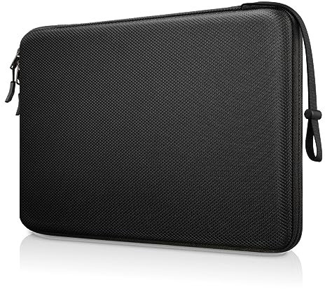 Fintie 15-16 inch Hard Laptop Sleeve Case for MacBook Air 15-in. M4 2025/M3/M2/M1, MacBook Pro 16-in. M4/M3/M2/M1 Pro Max, Shockproof EVA Carrying Bag, Black