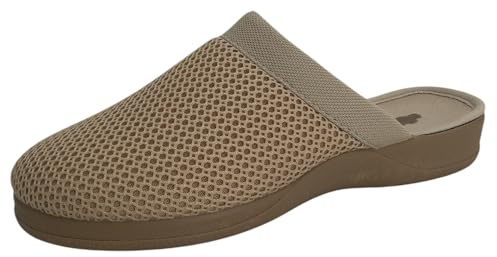J. Ruiz calzados JR Zapatillas de Casa Mujer Verano - Fabricado en España (Beige, Sistema tallas calzado EU, Adulto, Mujer, Números, mediano, 39)