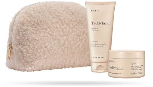 Pupa Teddyland - Kit 1 Gel Doccia 200ml & Scrub Corpo Profumato 150ml (Latte Di Avena A Vaniglia)