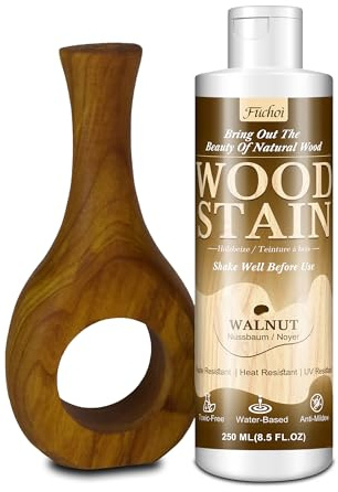 Mordente per legno - Noce | 250ml Vernice per legno a base d'acqua per mobili in legno, porte, finestre, armadi, interni ed esterni, atossica, resistente alle tinture