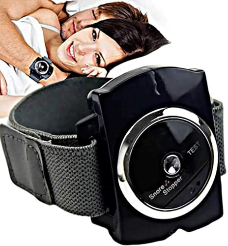 WHOOLEFUN Anti-Schnarch-Handgelenkhilfe, Anti-Schnarch-Stopper-Armband, Intelligente Biofeedback-Sensor-Uhr Gegen Schnarchen, Sicher Und Nicht-invasiv, Erleichtert Das Atmen Für Männer Und Frauen