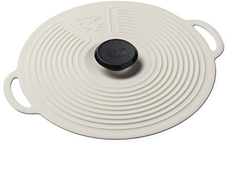 Zeal Silicone Keep Fresh Storage Airtight Seal Lid Reusable Eco-Friendly Classic Design Cream (23cm, 9)