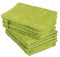 10er Pack Waschhandschuhe, Waschlappen Größe 15x21 cm in Apfelgrün 100% Baumwolle