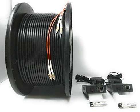 RiteAV - CAT 6/ Cat5e Extension Kit, Over 300ft (200M Outdoor Rated Fiber Cable Included)