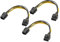 Pcie Adapter Cable, Bolongking 6-pin to 8-pin PCIe Express Power Adapter Cable,4 Inches/10CM (Pack of 3)