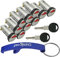 Set da 10 serrature a cilindro con chiavi, per roulotte, camper, caravan, sistema STS, Zadi, colore rosso