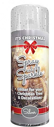 It's Christmas Spray and Sparkle Glitter Silver 200ml