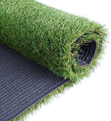 Petgrow Synthetic Artificial Grass Turf Lawn 4ft x 10ft, 1.38 Outdoor/Indoor Fake Faux Grass Rug Astroturf for Dogs, Astroturf with Drainage Holes/Custom Size Provided