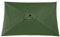 SLDHFE Auvent de rechange rectangulaire pour parasol de terrasse, parasol de marché, table de marché, plage, piscine, terrasse, jardin (auvent vert uniquement)
