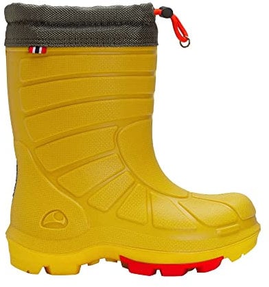 Viking Unisex Kinder Extreme Warm Schneestiefel, Yellow Olive, 32 EU Schmal
