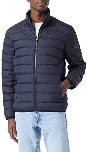 Marc O'Polo Herren Steppjacke Übergangsjacke wasserabweisend, Blau (Dark Navy), XS